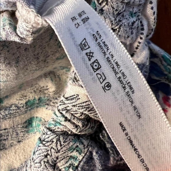 Anthropologie linen pants Boho Elephant Print - XS - Picture 7 of 7